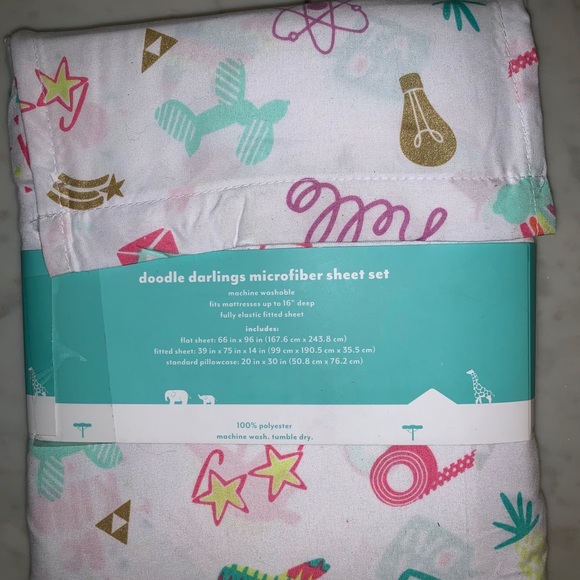 Pillowfort Bedding Nwt Target Pillowfort Twin Sheets Poshmark